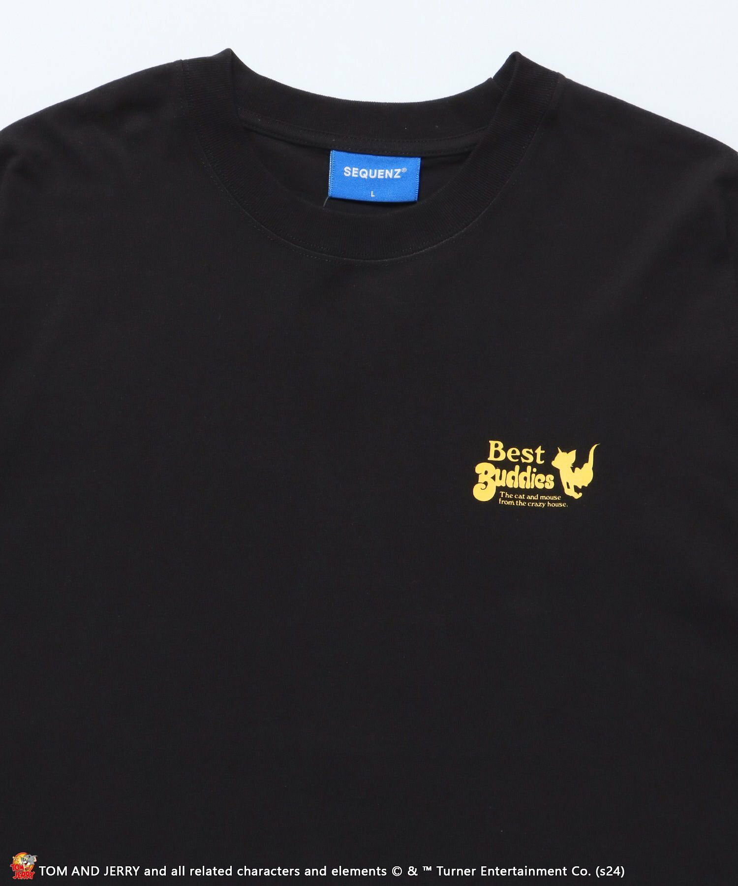 【SEQUENZ】TJ 90s BUDDIES S/S TEE / 半袖Tシャツ クルーネック ワンポイント バックプリント TOM&JERRY トムジェリ
